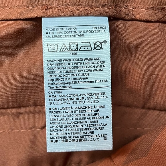 Banana Republic Rust/Orange Dress Pants Tapered Fit - Picture 4 of 4